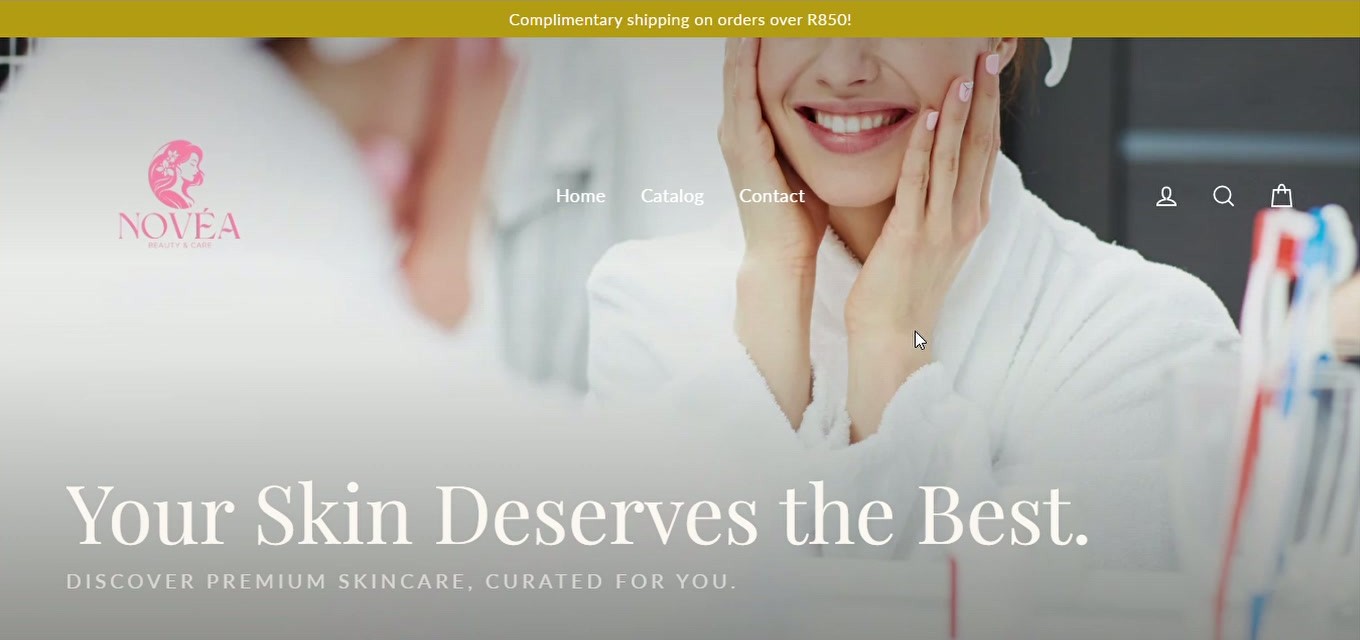 NOVÉA Shopify storefront