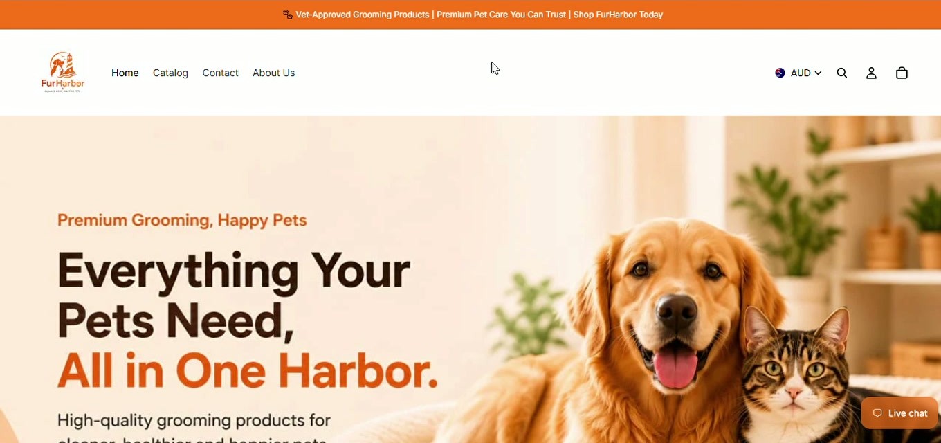 FurHarbor Shopify storefront